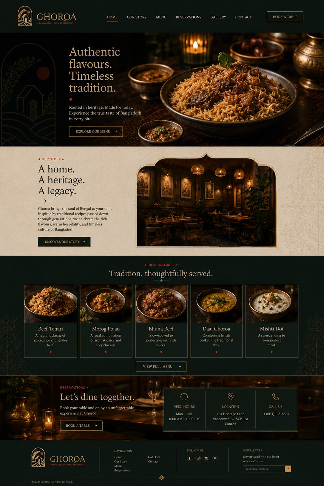 Ghoroa website design